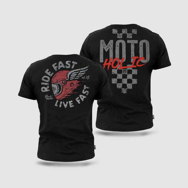 MOTOHOLIC + RIDE FAST HEAVY T-SHIRTS