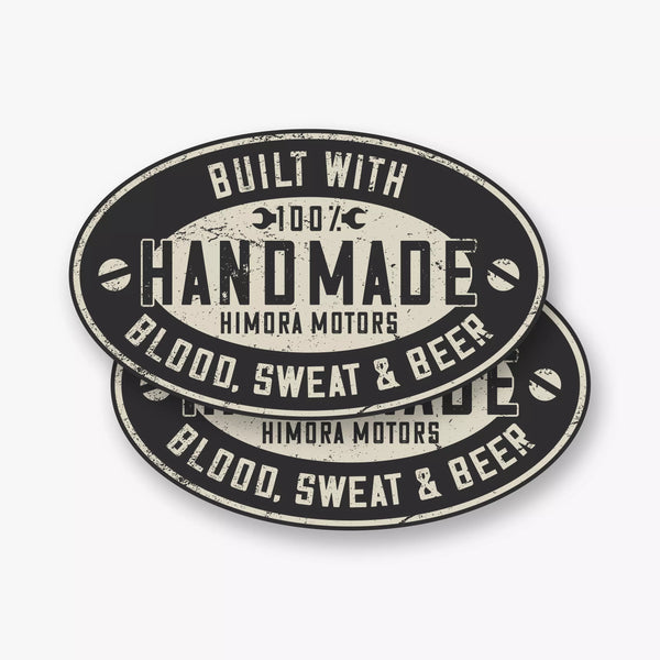 2x Handmade Sticker - HIMORA MOTORS